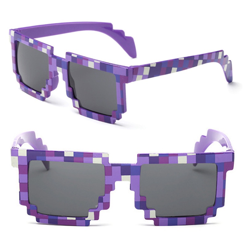 Mắt Kính Phong Cách Game Minecraft 8 Bit Làm Đạo Cụ Chụp Ảnh Cho Người Lớn