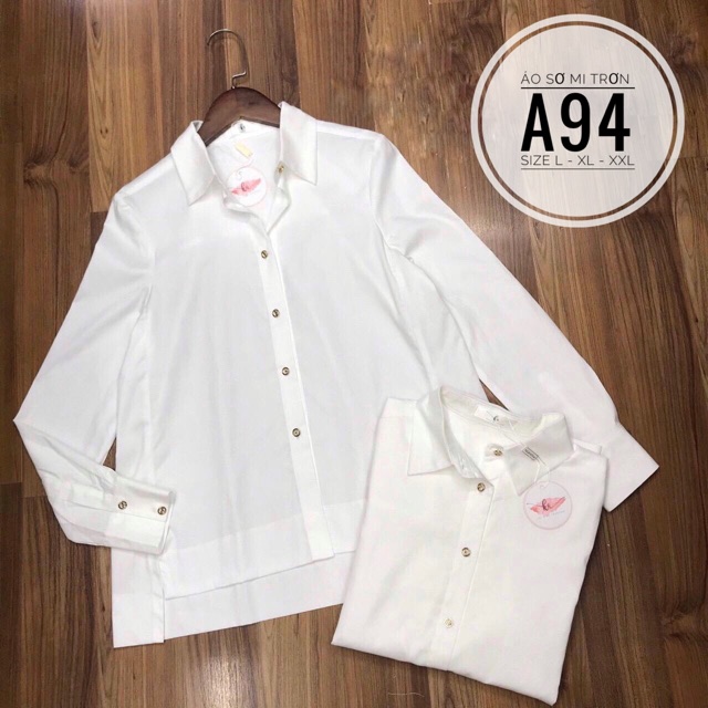 Bigsize Áo sơ mi trơn A94