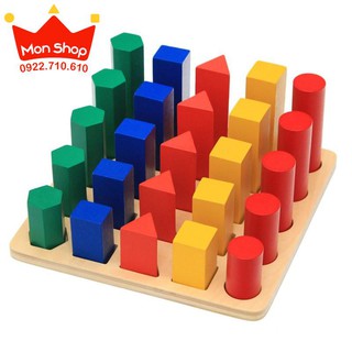 Giáo cụ Montessori - Trụ so sánh Montessori