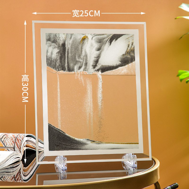 Tranh cát chuyển động 3D, tranh cát chảy, hình chữ nhật trang trí nhà cửa đẹp