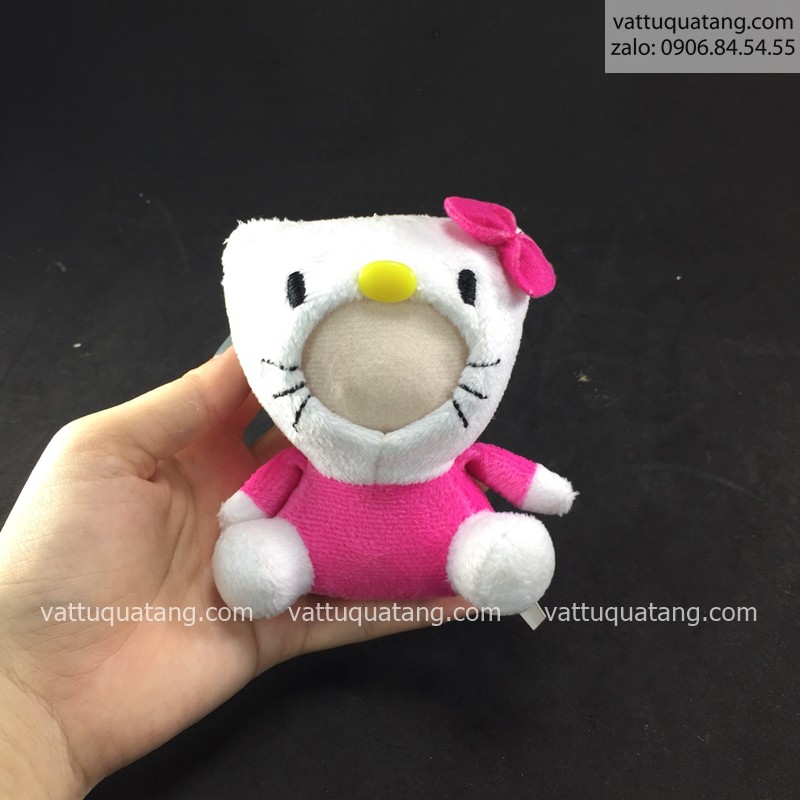 Phôi gấu bông in hình 3D mèo kitty 11cm