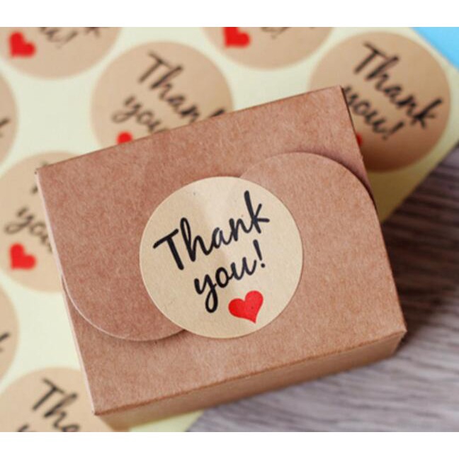 120x Thank You Stickers Labels Sealing Craft Wedding Favours Letters Card Gifts