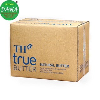 Bơ lạt tự nhiên TH true BUTTER 1kg  Thùng 25kg