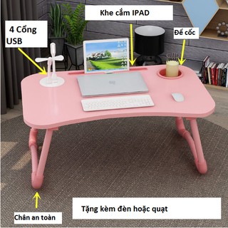 [4 Cổng USB] Bàn Học Gấp Gọn, Tiện Dụng, Thông Minh, Có Quà Tặng