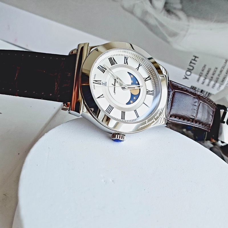 Đồng hồ nam SalvatoreFerragamo 1898 for Men’s Watch - bản moon phase lịch lãm-swiss made