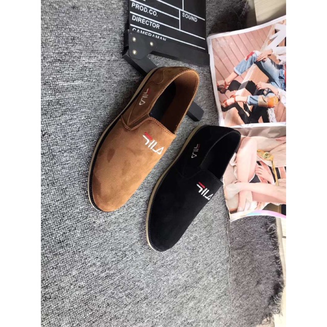 Giầy lười vải nam