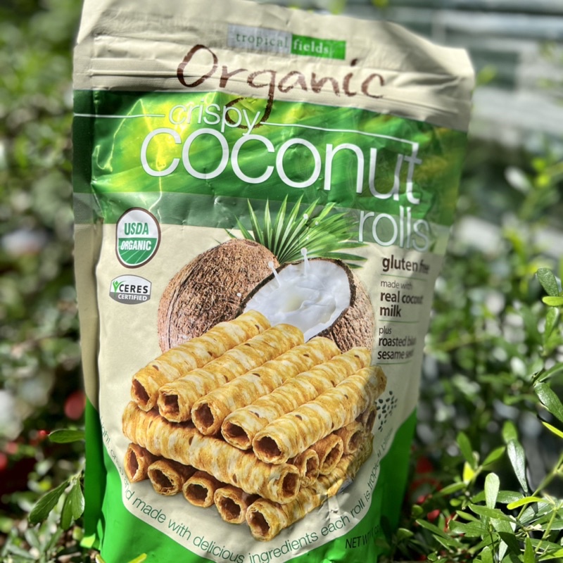 Bánh quế dừa Tropical Fields Organic 312g
