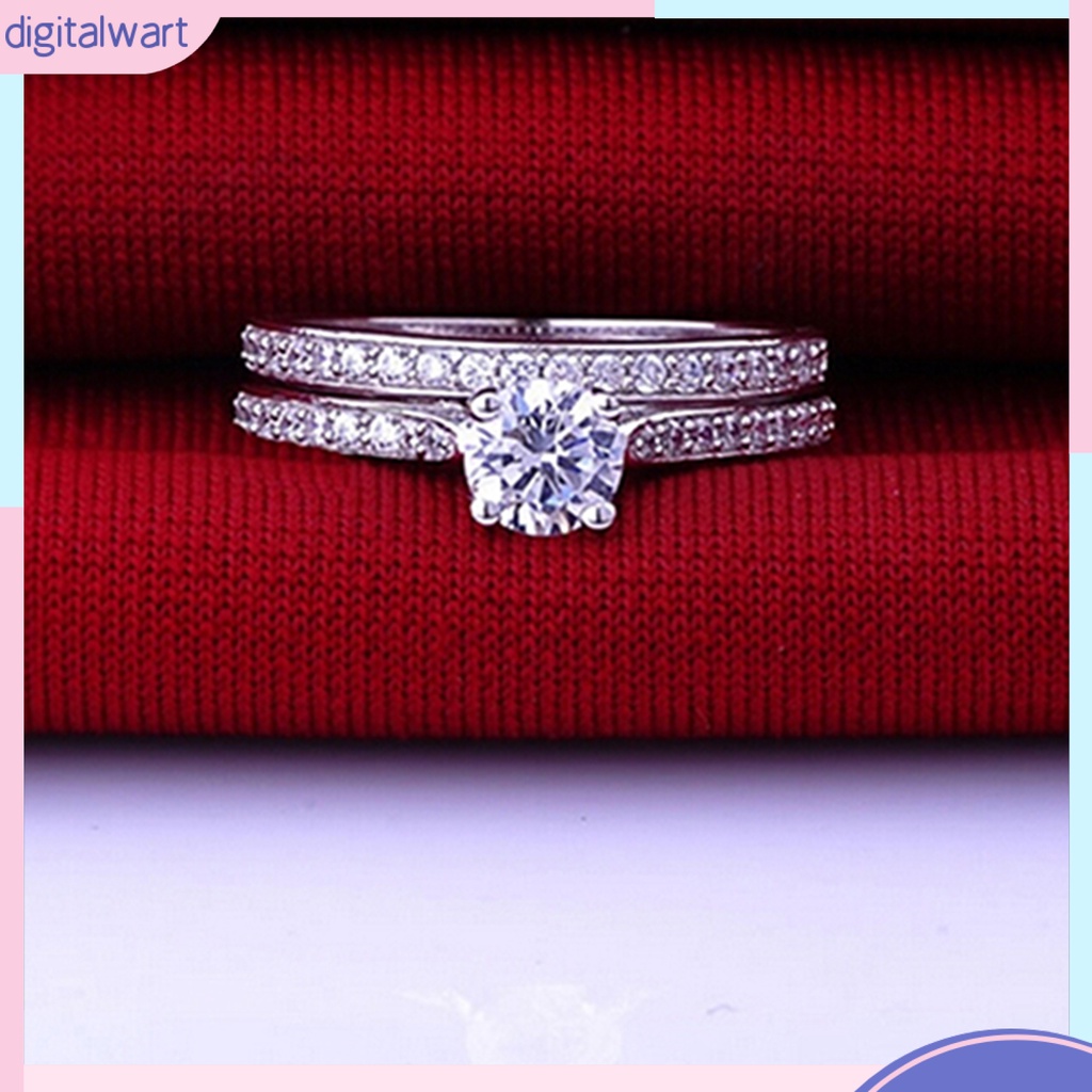 Set cặp nhẫn đôi đính kim cương sang trọng 6-10