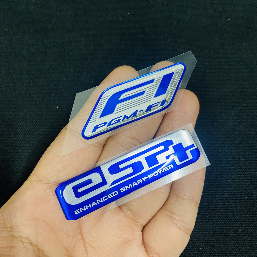 TEM DÁN XE MÁY CHỮ FI VÀ CHỮ ESP, TEM PHỦ NHỰA DẺO KEO DÁN TỐT, DÁN TRANG TRÍ XE SIÊU CHẤT