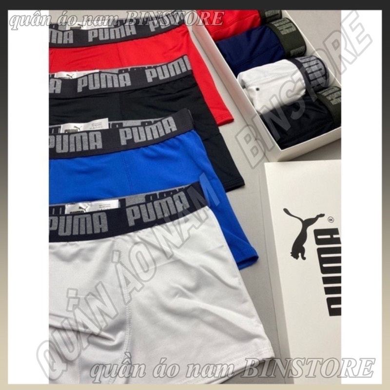 Combo Quần sịp đùi nam,quần sịp nam hàng cao cấp, Puma Vải Thun Lạnh chất mát,thoáng khí,co giãn 4 chiều khử khuẩn