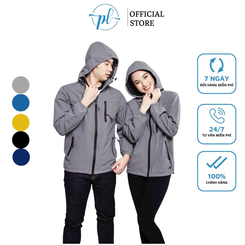 Áo khoác gió nam nữ cao cấp 2 lớp, chống nước, chất gió tráng bạc, chống gió, ngăn tia UV tuyệt đối Store Phương Loan