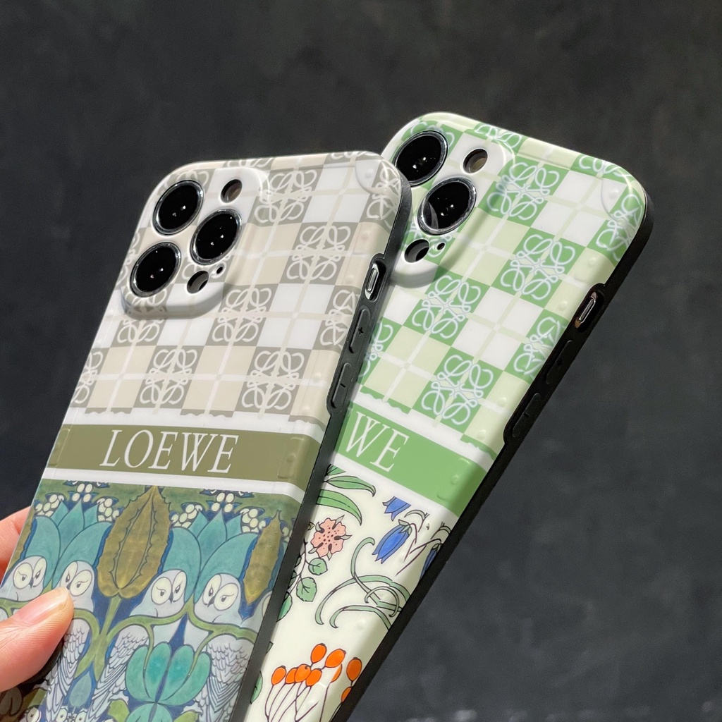 Ốp Điện Thoại Họa Tiết Kẻ Ô Và Hoa Sang Trọng Cho iphone 13 Pro Max i13 13pro 11ProMax i11 X XR Xs Max 7plus 8plus 12Pro 12 Pro Max
