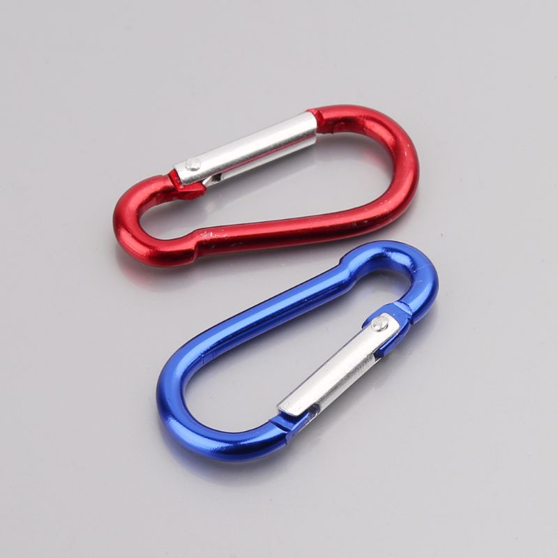 Set 10 móc khóa chữ D bằng hợp kim nhôm tiện dụng