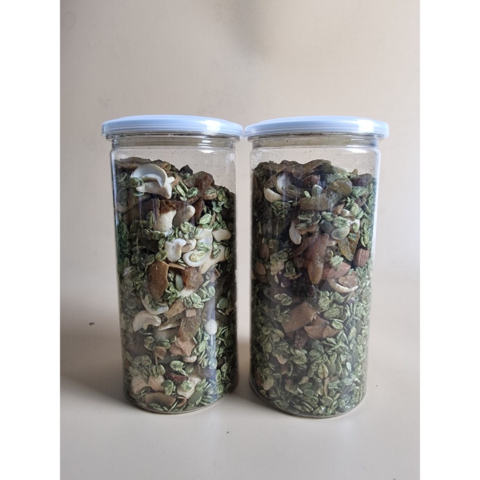 Hũ 500g Ngũ cốc Taste ăn kiêng Granola cao cấp nhiều hạt, giòn ngon bổ dưỡng