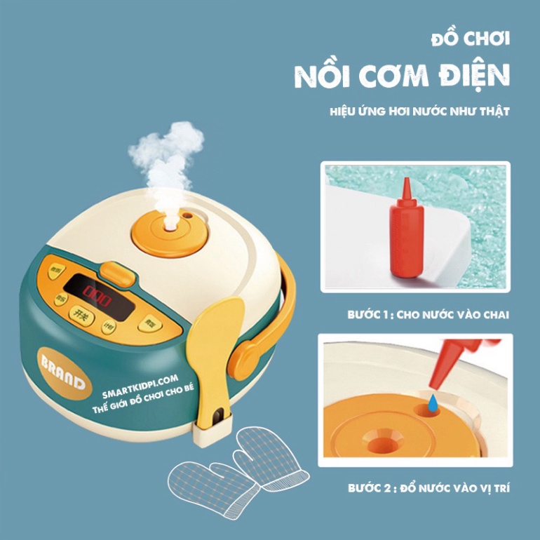 Bộ nấu ăn Nồi Cơm Điện Phun Hơi Nước, phát nhạc nhiều chế độ nấu như thật