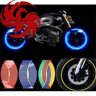 Full bộ decal racing phản quang dán vành rcb