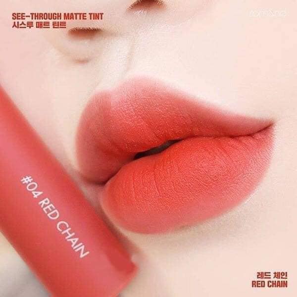[Liên hệ trước khi đặt] Son kem Romand See Through Matte Tint