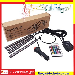 Bộ đèn LED 4 thanh các màu cao cấp đặt gầm xe hơi, ô tô RGB-5050 -  Hàng Cao Cấp