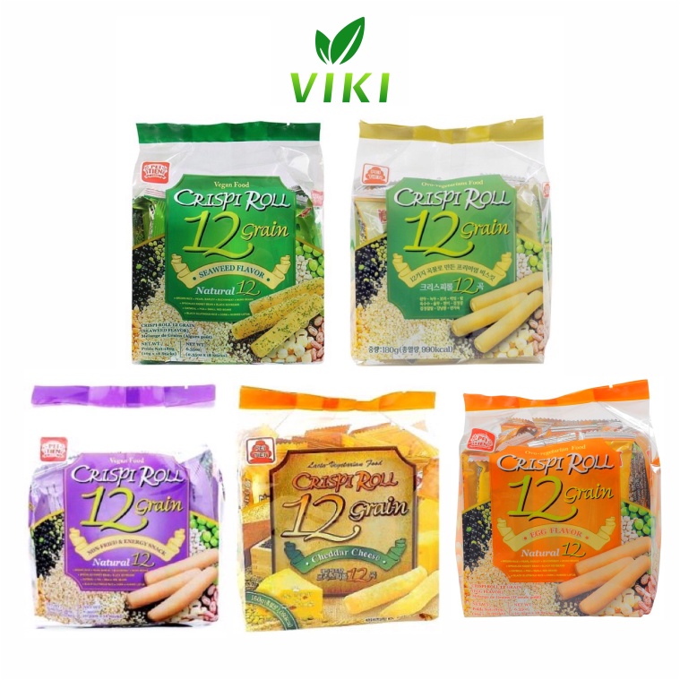 Bánh 12 loại Ngũ Cốc Crispi Roll 12 Grain Gói 160g