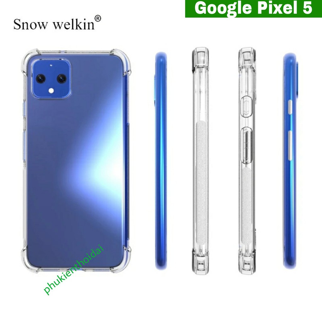 Ốp lưng Pixel 5 / Pixel 6 / Pixel 6 Pro  / 6a / 7 / 7a / 7 Pro DẺO TRONG LỒI 4 GÓC CHỐNG SỐC CAO CẤP Lâu ố vàng