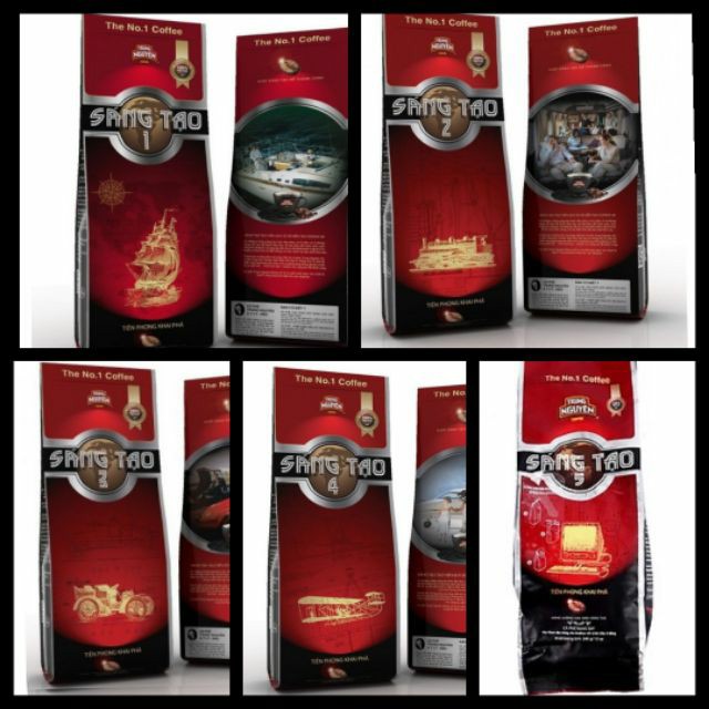 Cà Phê Sáng Tạo 1 - 2 - 3 - 4 - 5 Trung Nguyên 340G