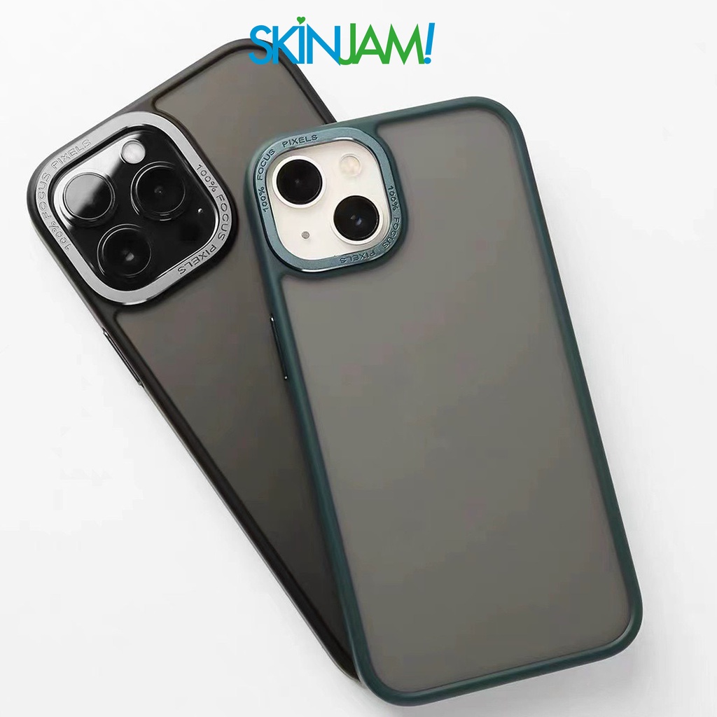 Ốp Likgus iP 14 Lưng Nhám Mờ Cam Viền Kim Loại iP 14Promax/ 14Plus/ 14Pro/ 14 Chính Hãng Likgus