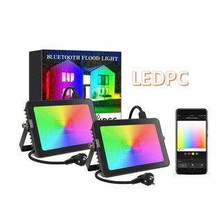 Đèn pha LED RGB công suất cao 30W ngoài trời chống nước IP66 kết nối bluetooth
