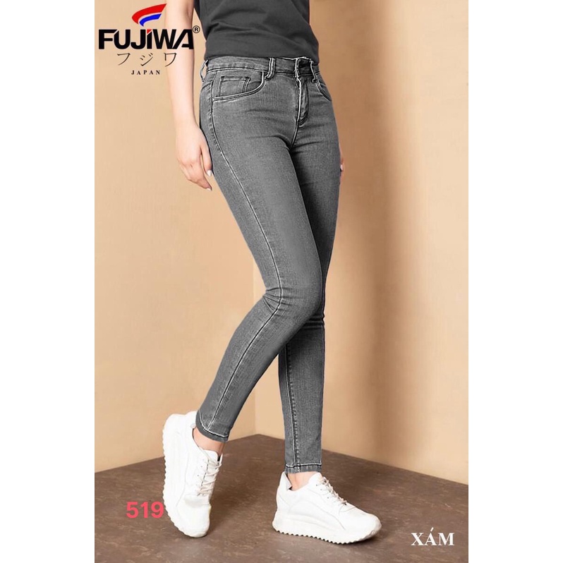 Quần Jean Nữ Lưng Cao 💖FREESHIP💖 Quần Bò Nữ Co Giãn rách gối mẫu mới 2021 thời trang Hàn Quốc Lady Fashion - QJNUM608