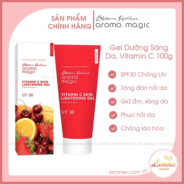 Gel dưỡng sáng da Aromamagic Vitamin C | Aroma Magic Vitamin C Skin Lightening Gel 100ml | Dòng PRO