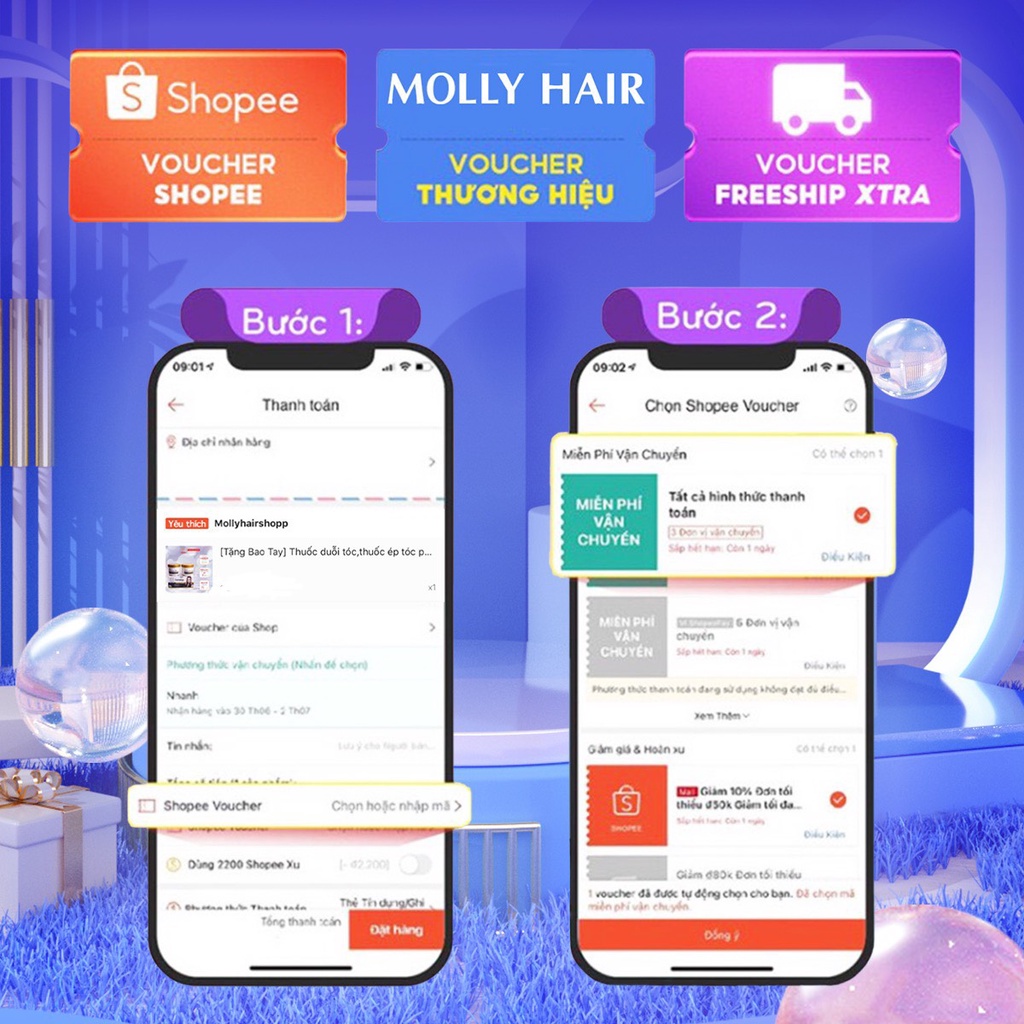 Hấp dầu tóc cao cấp Mollyhair thương hiệu Kella,cung cấp dưỡng chất giúp nuôi dưỡng phục hồi lại mái tóc bị hư tổn 500ml