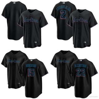 Áo thun bóng chày hq1 mlb marlins qh1