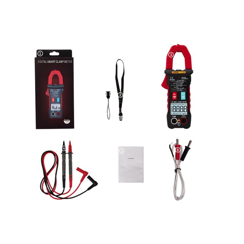 SUN ST205 Digital Clamp Meter Analog Multimeter Current Clamp DC/AC Intelligent AUTO range meter