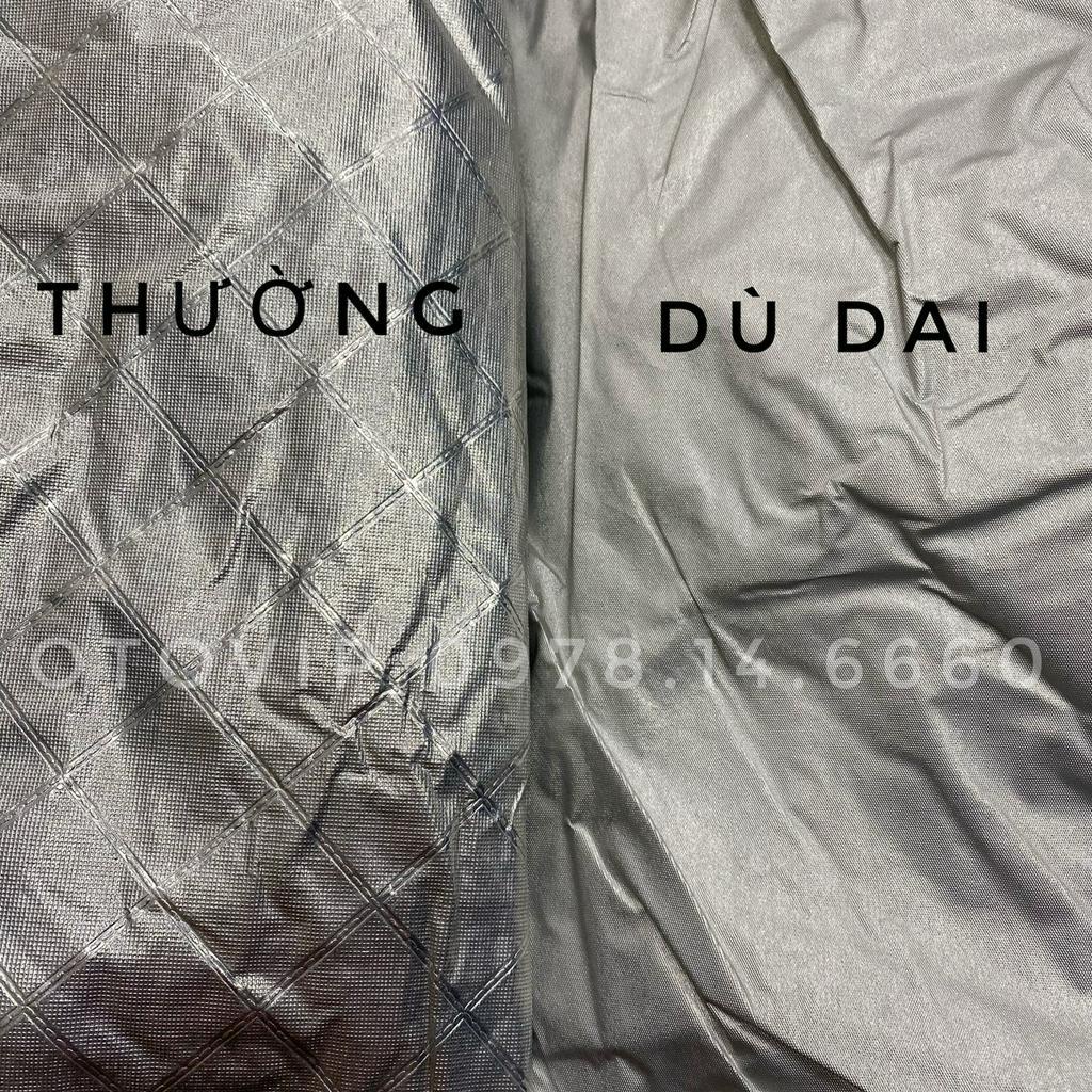 Bạt vải dù oxford bảo vệ xe ô tô, áo trùm oto chống nắng nóng, mưa cho xe hơi dòng cao cấp dày, dai, đẹp