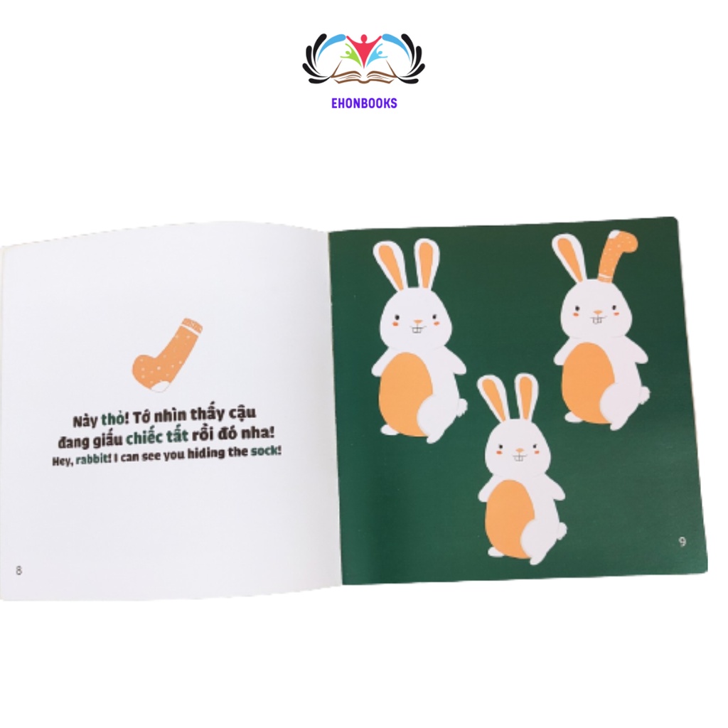 Sách Ehon cho bé 0 3 tuổi - Ehon kỹ năng sống Vào rừng xem ai giấu cái gì wabooks