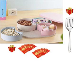Khay đựng mứt lúa mạch 4 ngăn