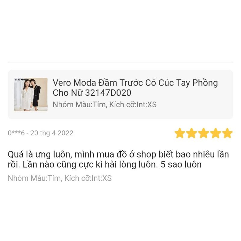 Thanh lý váy vest Vero moda new tag size M màu đen