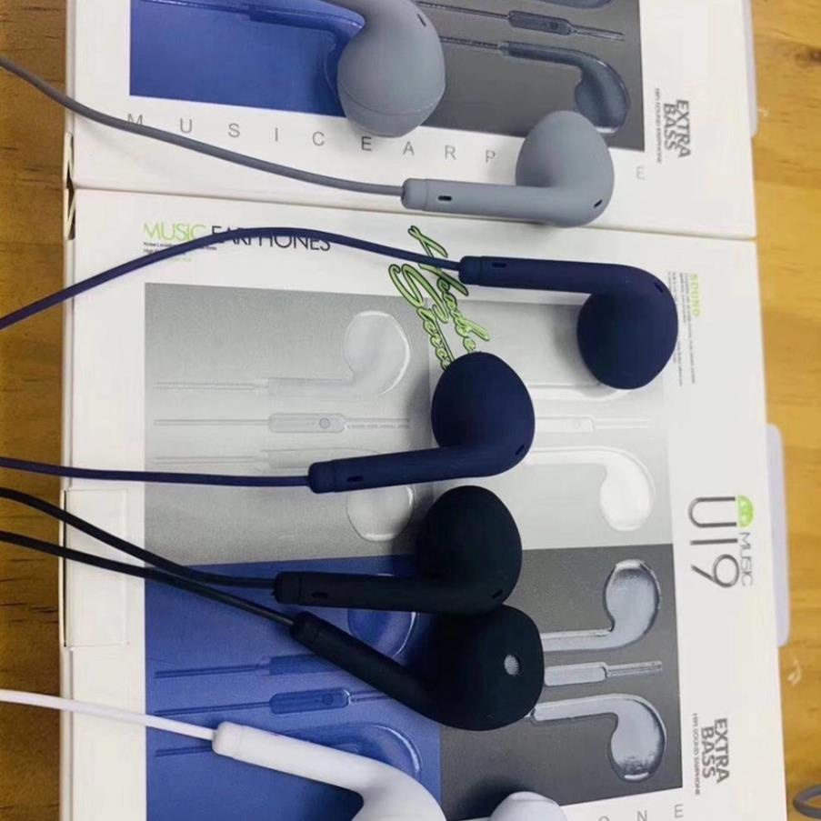 Tai nghe Có Dây Nhét Tai Chơi Game Chống Ồn Có Mic In Ear - U19 Music giắc cắm 3.5mm dành cho điện thoại
