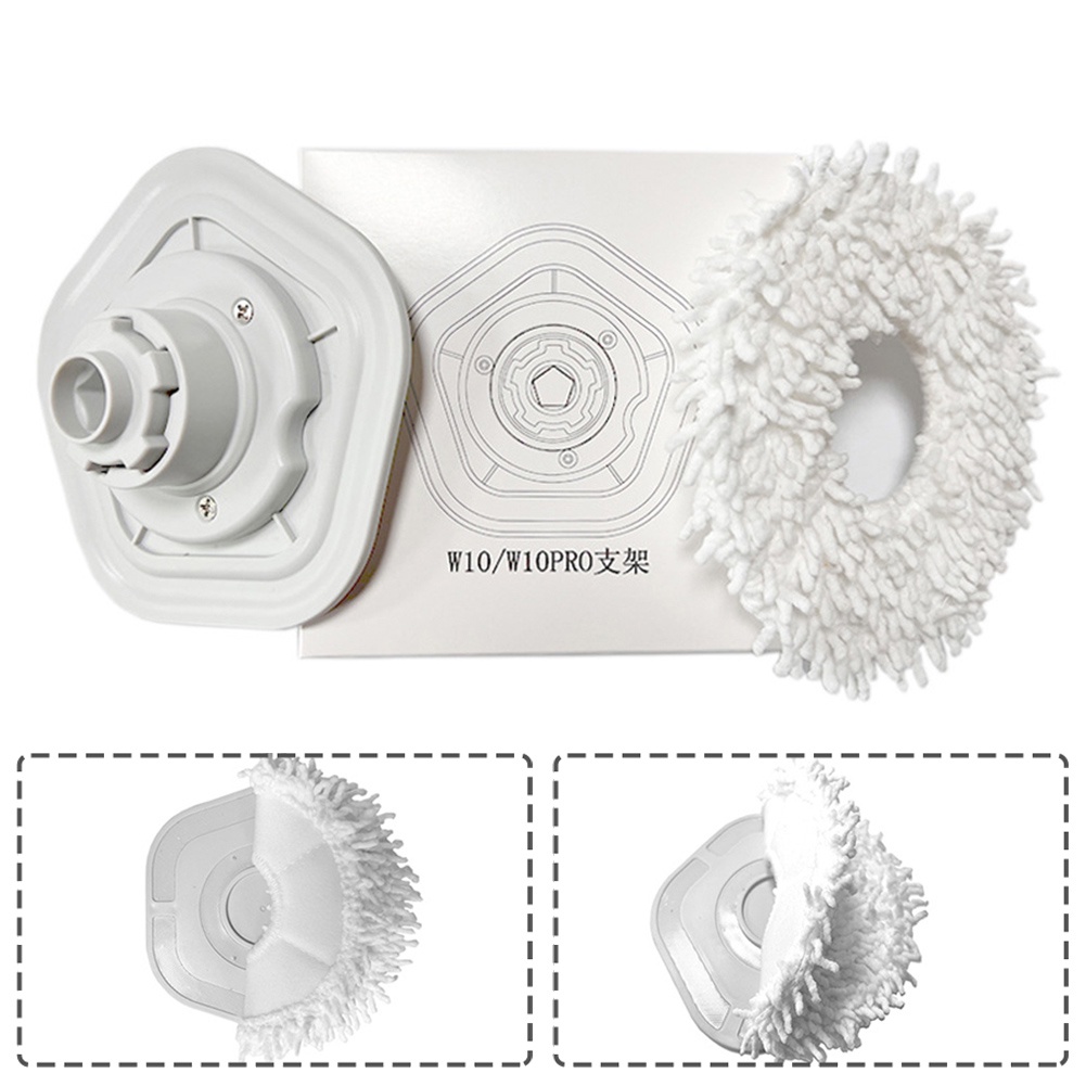 Set giá đỡ lau và miếng lau giặt được mới dành cho rô bốt hút bụi W10