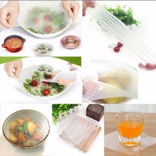 Bộ 4 miếng màng bọc thực phẩm Silicon cao cấp