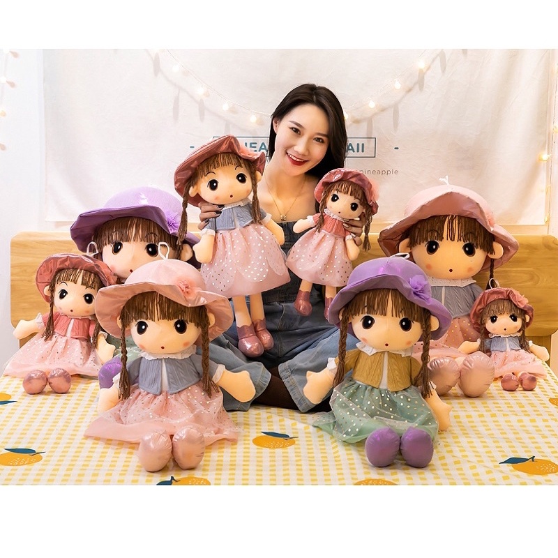 Búp Bê - Gấu Bông Áo Khoác Siêu  Xinh Cho Bé Gái Kích Thước 45cm Và 60cm