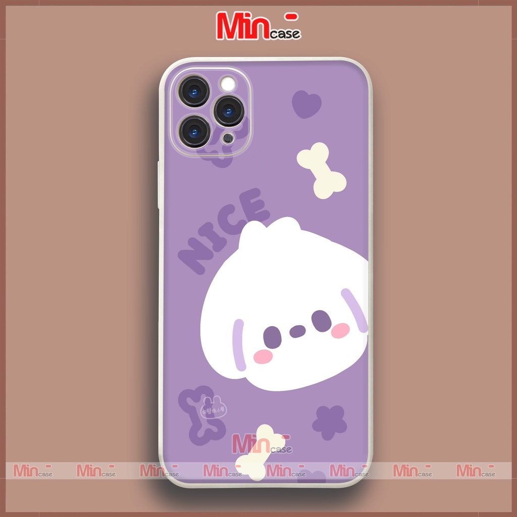 Ốp lưng điện thoại iPhone cạnh viền vuông cặp đôi hoạt hình cute dễ thương ip 6/6s/7/8/X/XS/XR/11/12/13/14 Pro Plus Max