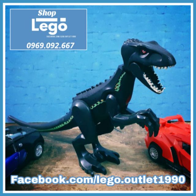 [27 cm] Xếp hình Khủng long bạo chúa T-Rex Jurassic World Công viên khủng long Lele L030