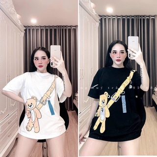 Áo phông gấu MOSCHINO phom rộng chuẩn hàng quảng châu kèm ảnh thật