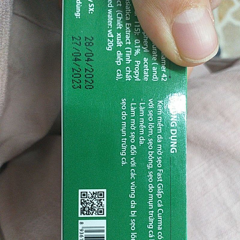 Kem liền da, lành sẹo Giấp Cá Curma