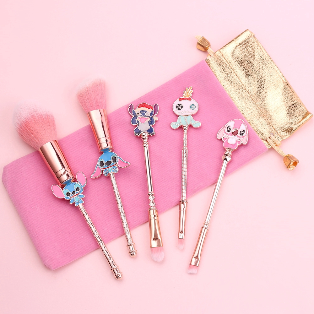 [Hàng mới về] Cọ trang điểm Molamgo trang trí hình búp bê stitch dễ thương