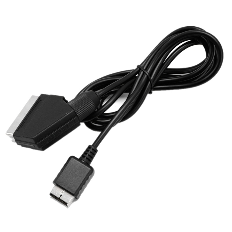 Dây Cáp 1 8M 6FT Scart RGB Cho PS1 for PS2 for PS3 RGB Scart TV Lea