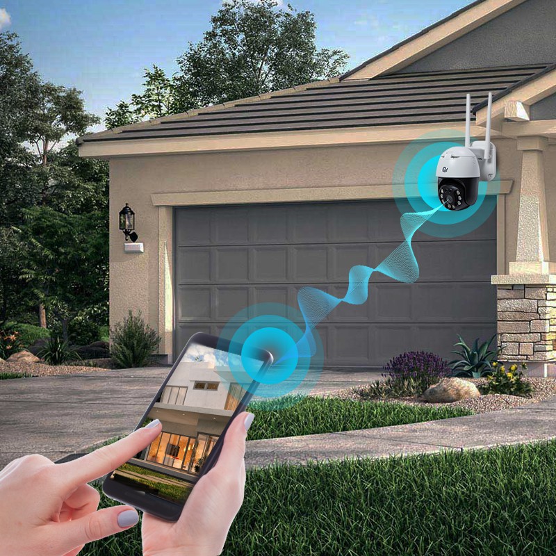 Camera wifi ngoài trời xoay 360 chống nước ONVIZCAM HK30 2.0 MPx 1080P có kết nối máy tính, smart TV , bảo hành 1 năm | BigBuy360 - bigbuy360.vn