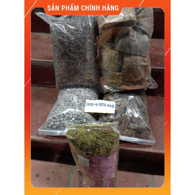 Bộ 5 gói giá thể và phân bón trồng lan