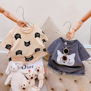Bộ cotton mèo LE CHAT cho bé