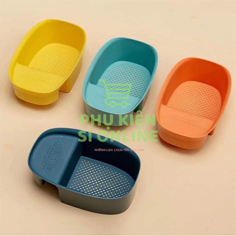 Khay lọc rác, khay đựng đồ bồn rửa chén, bát đa năng hình bầu dục Store4girls, giỏ đựng rác treo bồn rửa chén tiện dụng